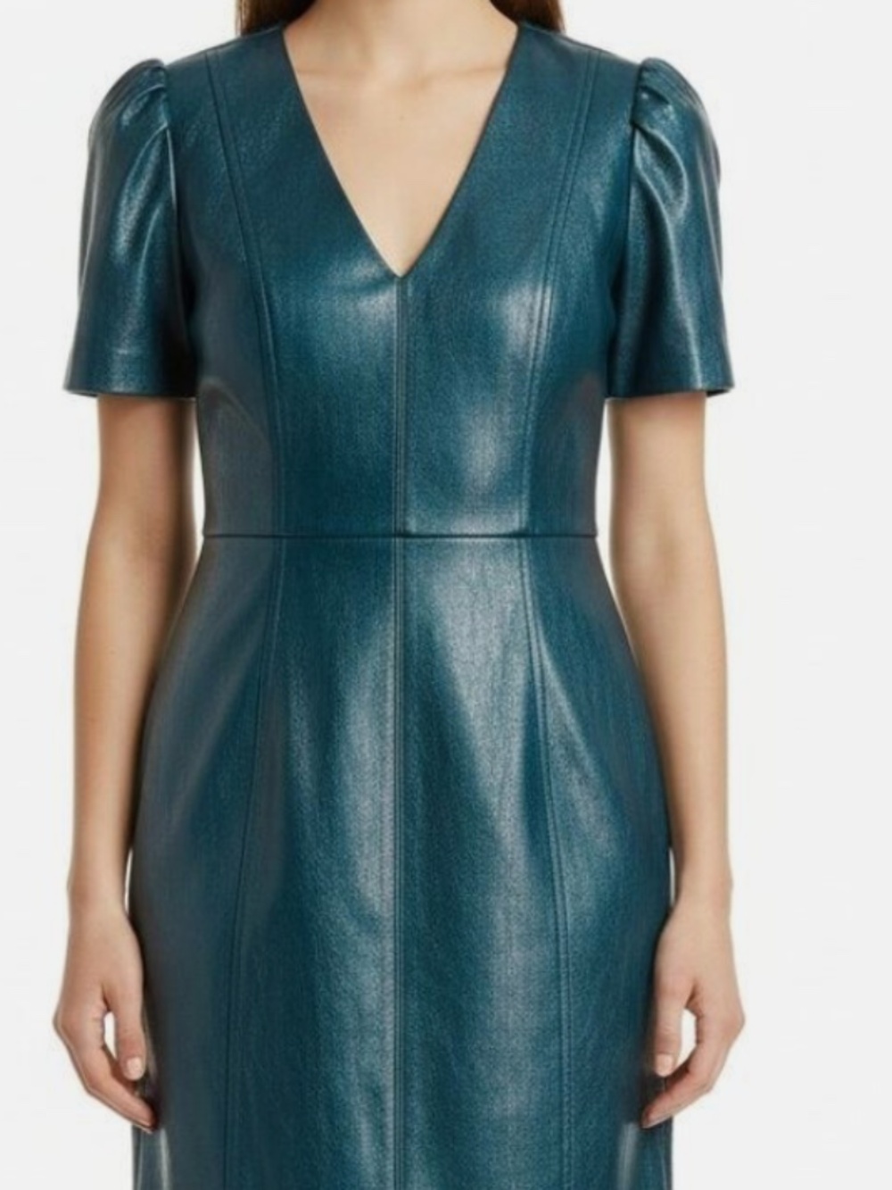 Ann Taylor faux leather dress size 2